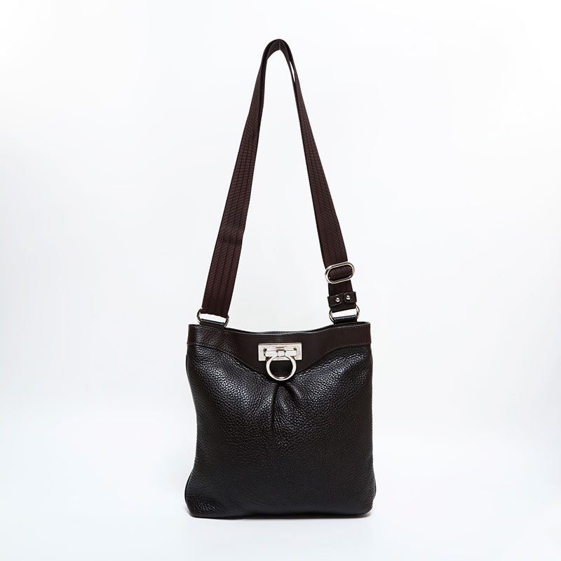 [20% OFF on all items 9/10 23:59] Salvatore Ferragamo Leather Gancini Shoulder