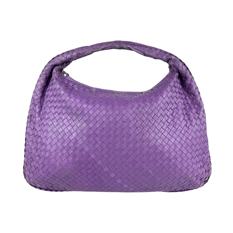 Bottegaveneta Handbag Intrecciato Leather Purple Women's Free Shipping [Used]