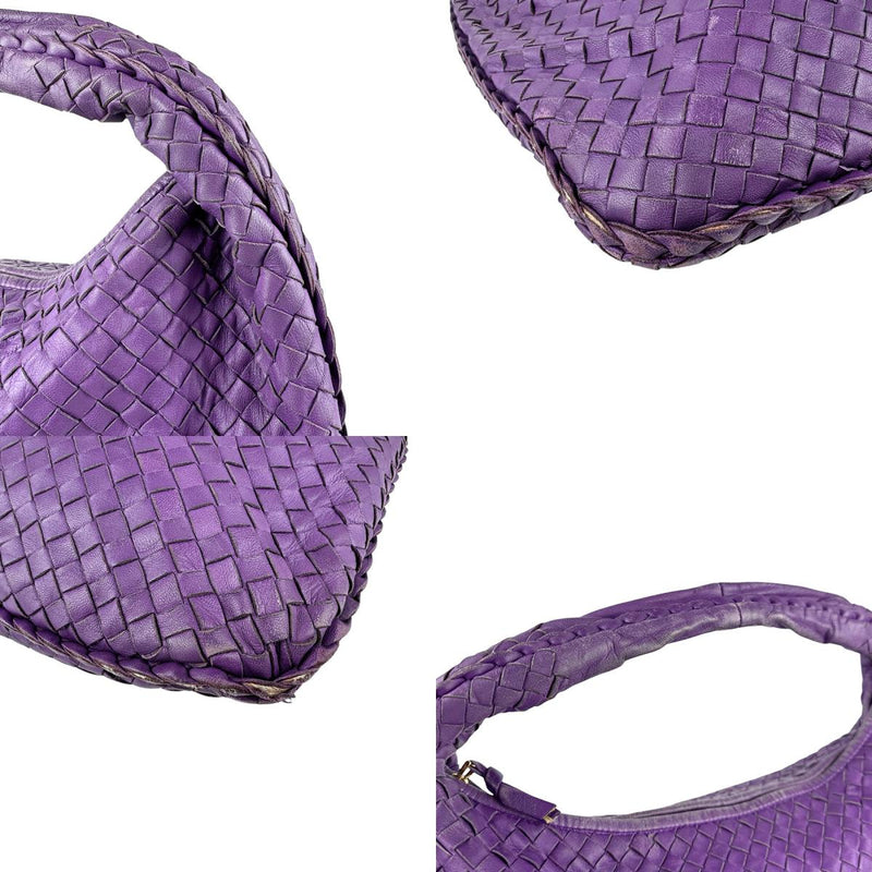 Bottegaveneta Handbag Intrecciato Leather Purple Women's Free Shipping [Used]